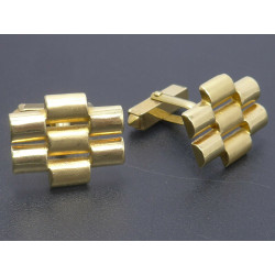 Gold Manschettenknöpfe mit Emaille