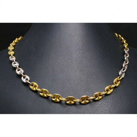 Gold bicolor Halskette