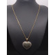 Gold Herz Anhänger mit Brillanten &amp; Turmalinen (inkl. Halskette)