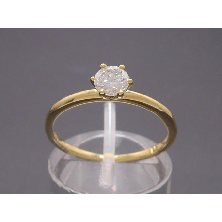 Goldring mit Brillant 0,41ct (inkl. Schmuckzertifikat)