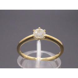 Goldring mit Brillant 0,46ct (inkl. Schmuckzertifikat)