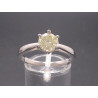 Weißgoldring mit Brillant (inkl. Zertifikat)