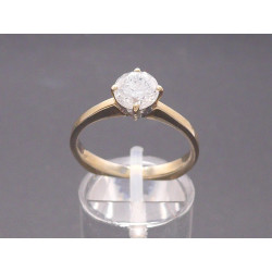 Weißgold Einkaräter Goldring (mit 1,0 ct Brillant)