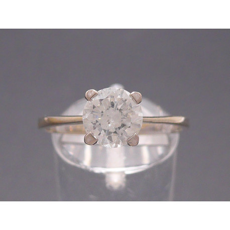 Weißgoldring mit Brillanten