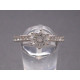 Weißgoldring mit Brillanten