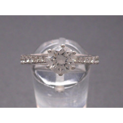 Weißgoldring mit Brillanten