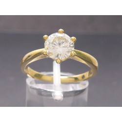 Goldring mit Brillant 1,18ct (inkl. Schmuckpass)