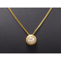 Gold Anhänger mit 1,0 ct Brillant (inkl. Halskette)