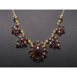 Gold Collier mitGranat