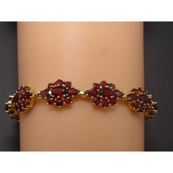 Gold Armkette mit Granat