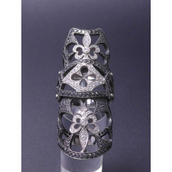 Goldring Gelenkring Gliederring mit Brillanten
