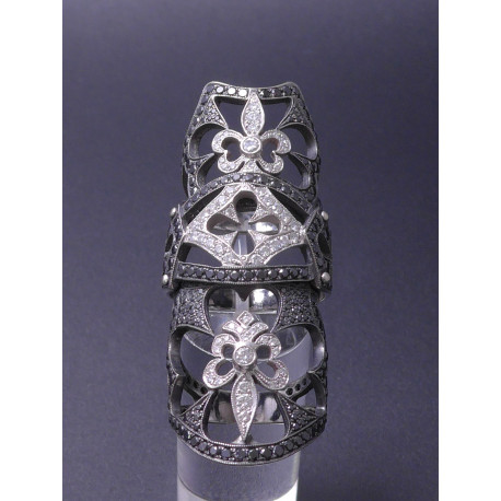 Goldring Gelenkring Gliederring mit Brillanten