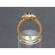Gold Ring mit Saphir und Brillanten