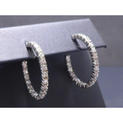 Gold Kreolen mit Brillanten