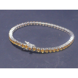 Silber Armkette mit Citrin