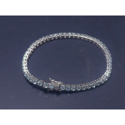 Silber Armkette mit Aquamarin