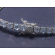 Silber Armkette mit Aquamarin