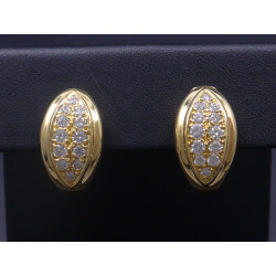 Gold Ohrringe mit Brillanten