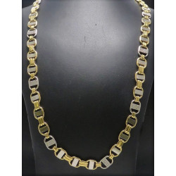 Gold Halskette bicolor mit Zirkonia