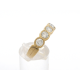 Goldring mit Diamanten (inkl. Zertifikat)
