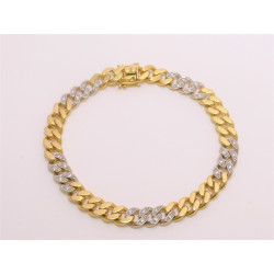 Gold Armkette mit Diamanten
