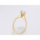 Goldring mit Diamant (inkl. Zertifikat)